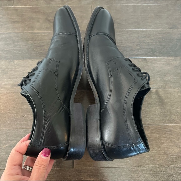 J. Murphy by Johnston & Murphy Men's Black Oxford Cap Toe Classic Size 9W - Picture 4 of 10